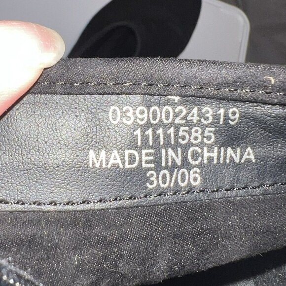 ASOS ACTON Flat Ankle Boots Bootie Women Size 6 Black Suede Side Zipper Preowned - Picture 9 of 11